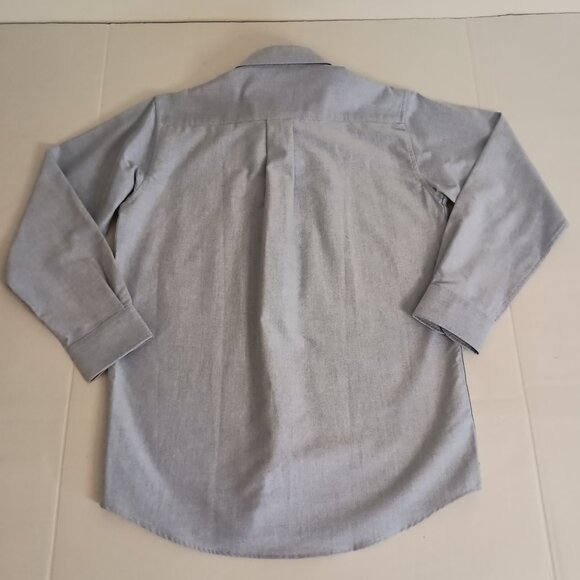 Rugged Bear Boys Blue White Button Down Shirt Size 14 Front Pocket EUC - Picture 6 of 14